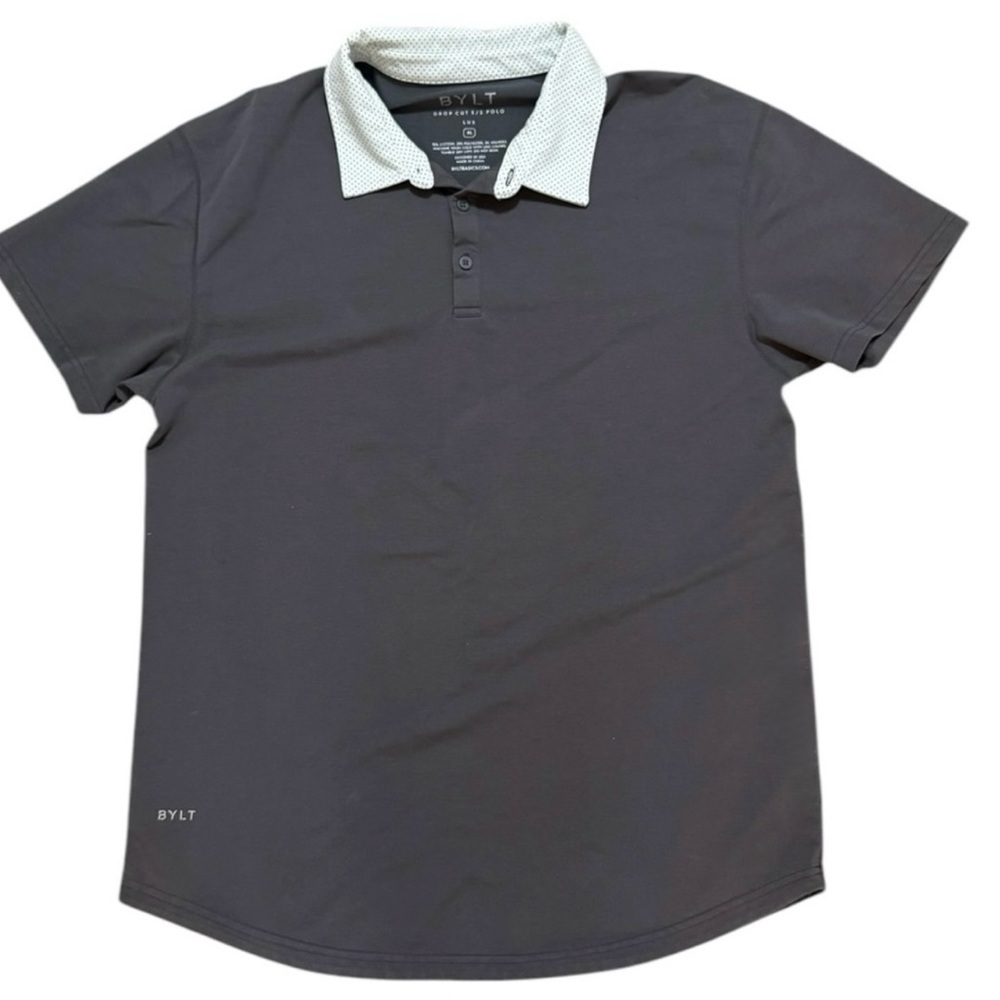 BYLT Basics Dark Gray Polo Shirt